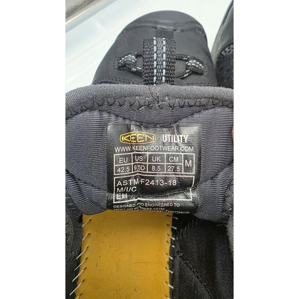 KEEN UTILITY Atlanta Cool II, Men's Black/Dark Shadow, Steel Toe, EH, Slip...